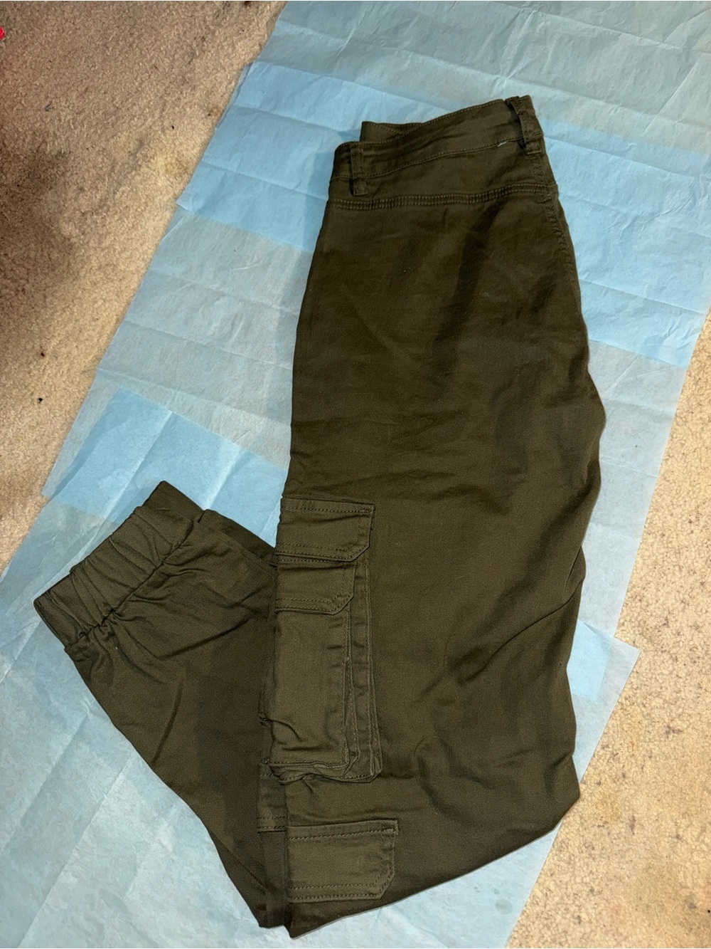 Windsor Olive Green Cargo Jogger Pants
